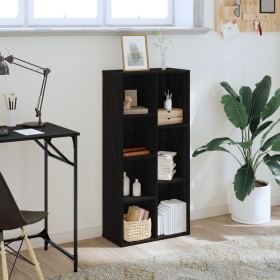 Estantería Negro Roble 50x25x105 cm Madera elaborada de , Librerías y estanterías - Ref: Foro24-868059, Precio: 62,92 €, Desc...