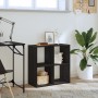 Estantería Negro Roble 68,5x32x68,5 cm Madera elaborada de , Librerías y estanterías - Ref: Foro24-868060, Precio: 56,10 €, D...