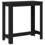 Mesa de Bar Negra de Roble 102x50x103.5 cm de Madera Sintetizada de , Mesas de cocina y de comedor - Ref: Foro24-868079, Prec...