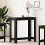 Mesa de Bar Negra de Roble 102x50x103.5 cm de Madera Sintetizada de , Mesas de cocina y de comedor - Ref: Foro24-868079, Prec...