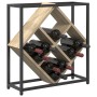 Botelleros Roble de Sonoma, Negro Tablero de partículas, Metal de , Botelleros - Ref: Foro24-868220, Precio: 39,62 €, Descuen...