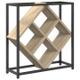 Botelleros Roble de Sonoma, Negro Tablero de partículas, Metal de , Botelleros - Ref: Foro24-868220, Precio: 39,62 €, Descuen...