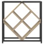 Botelleros Roble de Sonoma, Negro Tablero de partículas, Metal de , Botelleros - Ref: Foro24-868220, Precio: 39,62 €, Descuen...