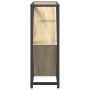 Botelleros Roble de Sonoma, Negro Tablero de partículas, Metal de , Botelleros - Ref: Foro24-868220, Precio: 39,62 €, Descuen...