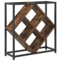 Botelleros Roble ahumado Marco de metal y estantes de madera de , Botelleros - Ref: Foro24-868221, Precio: 39,62 €, Descuento: %