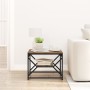 Mesa de café con estante de roble ahumado 51x50x40 cm de madera de ingeniería de , Mesas de centro - Ref: Foro24-868227, Prec...
