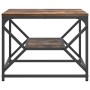 Mesa de café con estante de roble ahumado 51x50x40 cm de madera de ingeniería de , Mesas de centro - Ref: Foro24-868227, Prec...