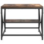 Mesa de café con estante de roble ahumado 51x50x40 cm de madera de ingeniería de , Mesas de centro - Ref: Foro24-868227, Prec...