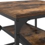 Mesa de café con estante de roble ahumado 51x50x40 cm de madera de ingeniería de , Mesas de centro - Ref: Foro24-868227, Prec...