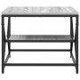 Mesa de Café  con Estantería - Gris Sonoma - 51x50x40 cm - Hecha de Madera | Foro24.es | Tu tienda online para hogar, jardín y más Foro24.es