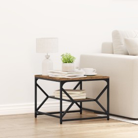 Mesa de café con estante de madera reciclada 51x50x40 cm de madera compuesta de , Mesas de centro - Ref: Foro24-868229, Preci...