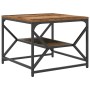 Mesa de café con estante de madera reciclada 51x50x40 cm de madera compuesta de , Mesas de centro - Ref: Foro24-868229, Preci...