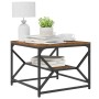Mesa de café con estante de madera reciclada 51x50x40 cm de madera compuesta de , Mesas de centro - Ref: Foro24-868229, Preci...