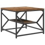 Mesa de café con estante de madera reciclada 51x50x40 cm de madera compuesta de , Mesas de centro - Ref: Foro24-868229, Preci...