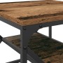 Mesa de café con estante de madera reciclada 51x50x40 cm de madera compuesta de , Mesas de centro - Ref: Foro24-868229, Preci...