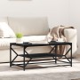 Mesa de Café  con estante Roble Negro 90x50x40 cm Madera Ingenierizada | Foro24.es | Tu tienda online para hogar, jardín y más Foro24.es
