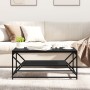 Mesa de Café  con estante Roble Negro 90x50x40 cm Madera Ingenierizada | Foro24.es | Tu tienda online para hogar, jardín y más Foro24.es