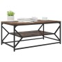 Mesa de Café con Estante Roble Ahumado 90x50x40 cm Madera Engineered de , Mesas de centro - Ref: Foro24-868233, Precio: 59,77...