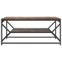 Mesa de Café con Estante Roble Ahumado 90x50x40 cm Madera Engineered de , Mesas de centro - Ref: Foro24-868233, Precio: 59,77...