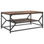 Mesa de Café con Estante Roble Ahumado 90x50x40 cm Madera Engineered de , Mesas de centro - Ref: Foro24-868233, Precio: 59,77...