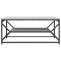 Mesa de café con estante Gris Sonoma 90x50x40 cm Madera elaborada de , Mesas de centro - Ref: Foro24-868234, Precio: 63,78 €,...