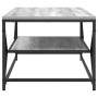 Mesa de café con estante Gris Sonoma 90x50x40 cm Madera elaborada de , Mesas de centro - Ref: Foro24-868234, Precio: 63,78 €,...