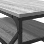Mesa de café con estante Gris Sonoma 90x50x40 cm Madera elaborada de , Mesas de centro - Ref: Foro24-868234, Precio: 63,78 €,...