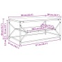 Mesa de café con estante de madera envejecida 90x50x40 cm, hecha de madera de , Mesas de centro - Ref: Foro24-868235, Precio:...