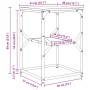 Mesa Auxiliar Negra de Roble 41x40x60 cm de Madera Ingenierizada de , Mesitas de noche - Ref: Foro24-868237, Precio: 46,06 €,...