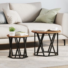 Mesas laterales apilables 2 pcs de madera vintage y contrachapada de , Mesas de centro - Ref: Foro24-868247, Precio: 58,39 €,...
