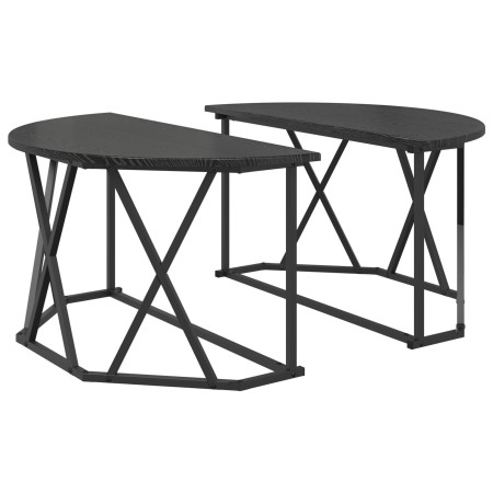 Mesa de café  Negra de Roble 80x80x42 cm en Madera | Foro24.es | Tu tienda online para hogar, jardín y más Foro24.es
