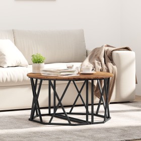 Mesa de café de madera vieja 80x80x42 cm de madera compuesta de , Mesas de centro - Ref: Foro24-868253, Precio: 69,88 €, Desc...
