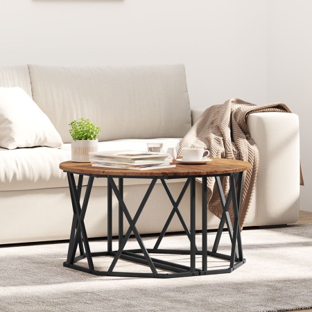 Mesa de café de madera vieja 80x80x42 cm de madera compuesta de , Mesas de centro - Ref: Foro24-868253, Precio: 69,88 €, Desc...
