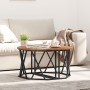 Mesa de café de madera vieja 80x80x42 cm de madera compuesta de , Mesas de centro - Ref: Foro24-868253, Precio: 69,88 €, Desc...