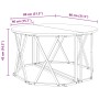Mesa de café de madera vieja 80x80x42 cm de madera compuesta de , Mesas de centro - Ref: Foro24-868253, Precio: 69,88 €, Desc...