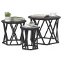 Mesas Laterales Apilables 3 pcs Negro Madera de Roble Ingenierizada de , Mesas de centro - Ref: Foro24-868255, Precio: 77,40 ...