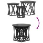 Mesas Laterales Apilables 3 pcs Negro Madera de Roble Ingenierizada de , Mesas de centro - Ref: Foro24-868255, Precio: 77,40 ...