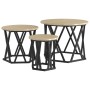Mesas Laterales Anidadas 3 piezas Madera de Roble Sonoma de , Mesas de centro - Ref: Foro24-868256, Precio: 72,79 €, Descuent...