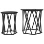 Mesas Laterales  2 pcs de Madera de Roble Negra | Foro24.es | Tu tienda online para hogar, jardín y más Foro24.es