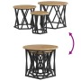 Mesas Laterales Apilables 3 pcs de Madera de Roble Artesanal de , Mesas de centro - Ref: Foro24-868260, Precio: 72,79 €, Desc...