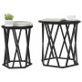 Mesas Laterales  2 pcs de Madera de Roble Negra | Foro24.es | Tu tienda online para hogar, jardín y más Foro24.es