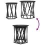 Mesas Laterales  2 pcs de Madera de Roble Negra | Foro24.es | Tu tienda online para hogar, jardín y más Foro24.es