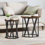Mesas Laterales 2 pcs de Madera de Roble Ahumado de , Mesas de centro - Ref: Foro24-868263, Precio: 61,75 €, Descuento: -5%%