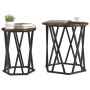 Mesas Laterales 2 pcs de Madera de Roble Ahumado de , Mesas de centro - Ref: Foro24-868263, Precio: 61,75 €, Descuento: -5%%