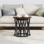 Mesas Laterales 2 pcs de Madera de Roble Ahumado de , Mesas de centro - Ref: Foro24-868263, Precio: 61,75 €, Descuento: -5%%