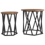 Mesas Laterales 2 pcs Madera Vieja Madera de Ingeniería de , Mesas de centro - Ref: Foro24-868265, Precio: 63,38 €, Descuento...