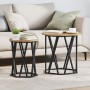 Mesas Laterales de Madera de Roble Artesanal - 2 Piezas de , Mesas de centro - Ref: Foro24-868266, Precio: 64,59 €, Descuento: %