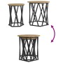 Mesas Laterales de Madera de Roble Artesanal - 2 Piezas de , Mesas de centro - Ref: Foro24-868266, Precio: 64,59 €, Descuento: %