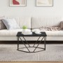 Roble negro Metal Mediana Chic Mesa de café Rectangular | Foro24.es | Tu tienda online para hogar, jardín y más Foro24.es