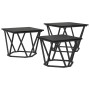 Mesas Laterales  3 pcs Madera de Roble Negra | Foro24.es | Tu tienda online para hogar, jardín y más Foro24.es